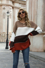 Jordyn Color Block Round Neck Sweater