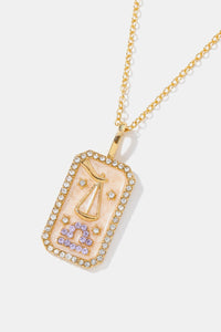 Rhinestone Zodiac Necklace