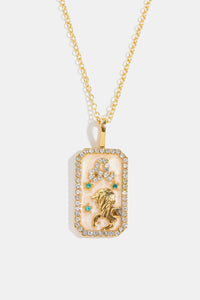 Rhinestone Zodiac Necklace
