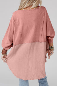 Kaia Curved Hem Dolman Sleeve Top