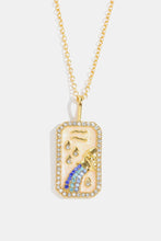 Rhinestone Zodiac Necklace