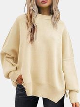 Cadenza Drop Shoulder Slit Sweater
