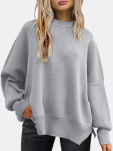 Cadenza Drop Shoulder Slit Sweater
