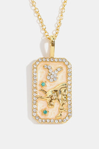 Rhinestone Zodiac Necklace