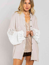 Teresa Openwork Collared Neck Button Front Shirt