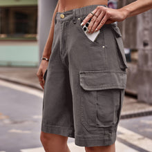Lucky Girl Denim Cargo Shorts