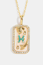 Rhinestone Zodiac Necklace