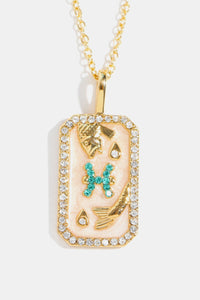 Rhinestone Zodiac Necklace