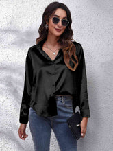 Luciana Collared Neck Buttoned Long Sleeve Shirt