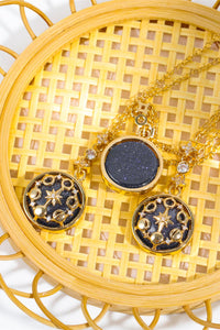 Vintage Blue Sandstone Necklace