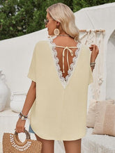 Cutout Tied Round Neck T-Shirt