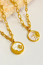 Retro Sun and Moon Necklace