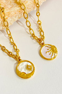 Retro Sun and Moon Necklace