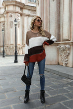 Jordyn Color Block Round Neck Sweater