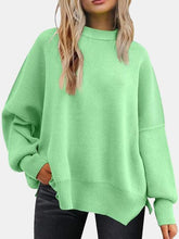 Cadenza Drop Shoulder Slit Sweater