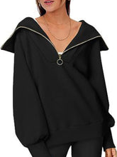 Amira Half-Zip Lantern Sleeve Top