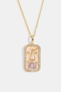 Rhinestone Zodiac Necklace
