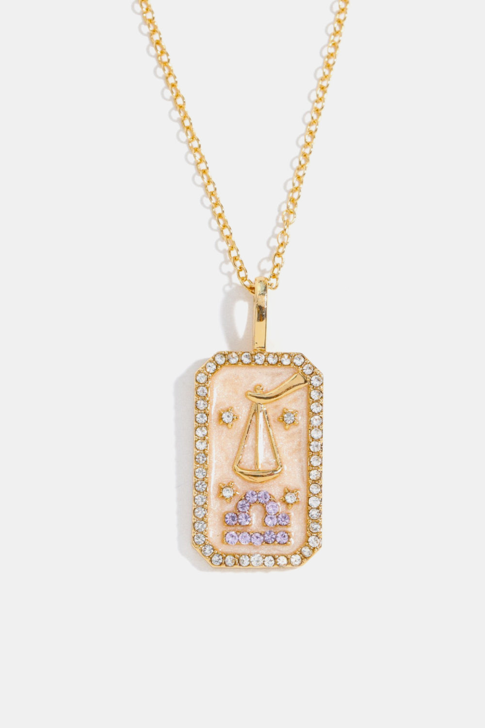 Rhinestone Zodiac Necklace