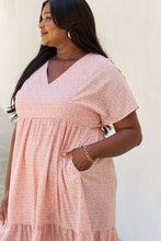 Spring Baby Peach Kimono Dress