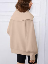 Amira Half-Zip Lantern Sleeve Top