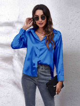 Luciana Collared Neck Buttoned Long Sleeve Shirt