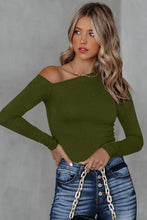 Faith Asymmetrical Neck Long Sleeve Top