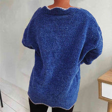 Zeta V-Neck Drop Shoulder Long Sleeve Sweater