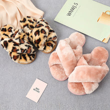 Journee Faux Fur Crisscross Strap Slippers