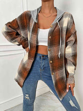 Kali Plaid Drawstring Hooded Jacket