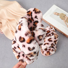 Journee Faux Fur Crisscross Strap Slippers
