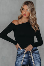 Faith Asymmetrical Neck Long Sleeve Top