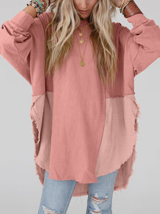 Kaia Curved Hem Dolman Sleeve Top