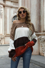 Jordyn Color Block Round Neck Sweater
