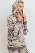Pastel Camo Pullover Hoodie - Black Petunia Ct
