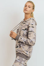 Pastel Camo Pullover Hoodie - Black Petunia Ct