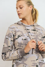Pastel Camo Pullover Hoodie - Black Petunia Ct