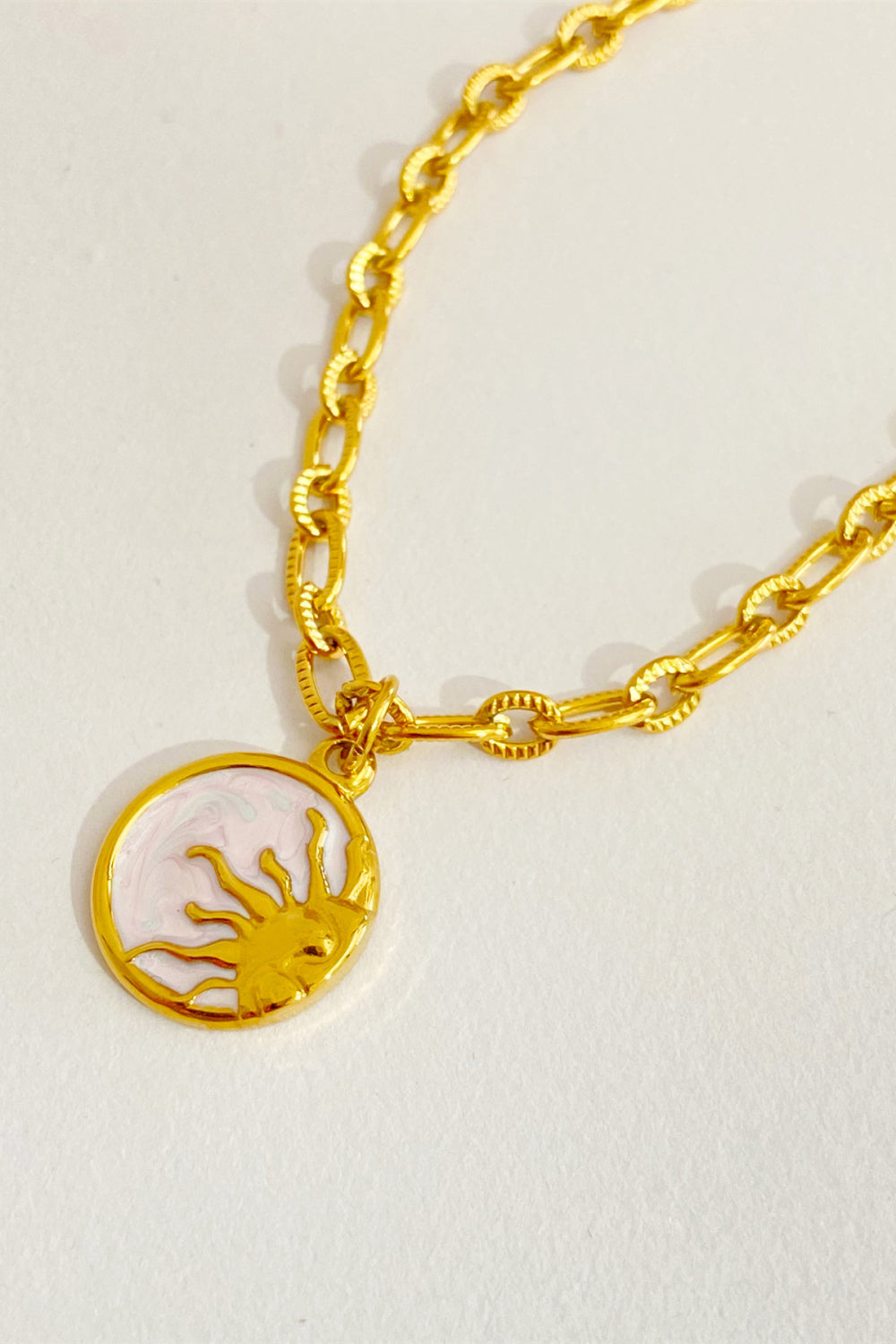 Retro Sun and Moon Necklace