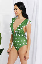 Moonlit Dip Swimsuit in Mid Green