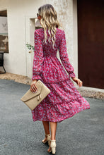 Arabella Smocked Flounce Sleeve Midi Dress