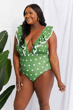 Moonlit Dip Swimsuit in Mid Green