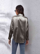 Luciana Collared Neck Buttoned Long Sleeve Shirt