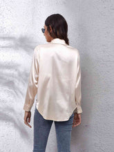 Luciana Collared Neck Buttoned Long Sleeve Shirt