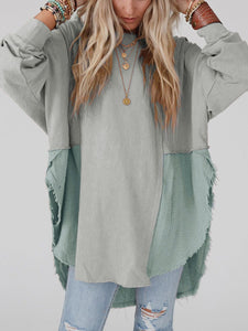 Kaia Curved Hem Dolman Sleeve Top