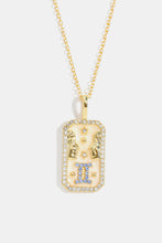 Rhinestone Zodiac Necklace