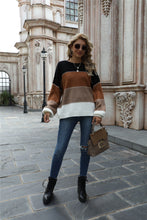 Jordyn Color Block Round Neck Sweater
