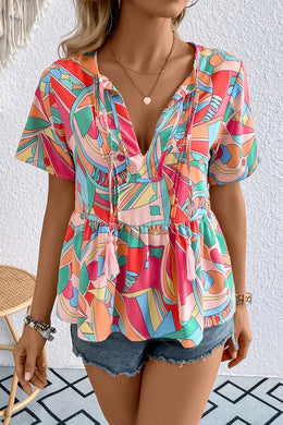 Jewel Printed Blouse