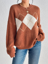 Eleanor Geometric Dropped Shoulder Sweater