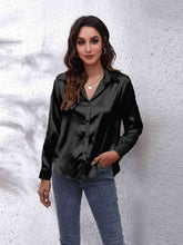 Luciana Collared Neck Buttoned Long Sleeve Shirt