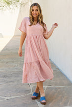 Spring Baby Peach Kimono Dress