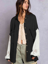 Teresa Openwork Collared Neck Button Front Shirt